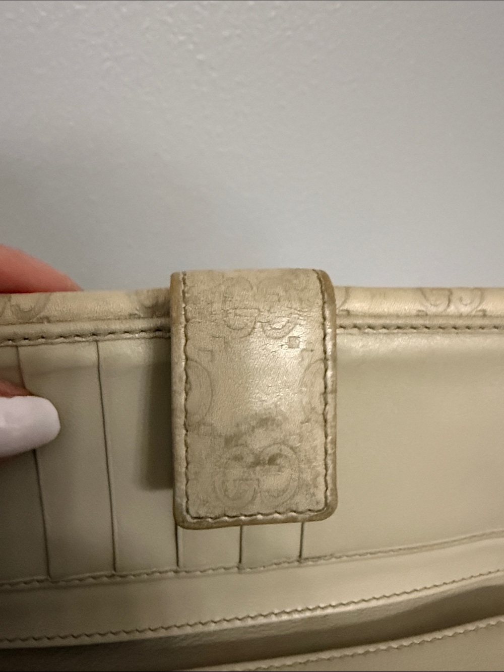 Gucci Beige Monogram Continental Wallet junk - Picture 9 of 9